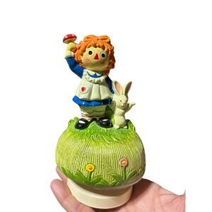 Vintage Raggedy Ann And Andy Schmid Musicall Figure